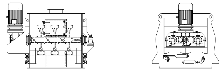 DJH雙軸槳葉混合機(圖5) DJH雙軸槳葉混合機