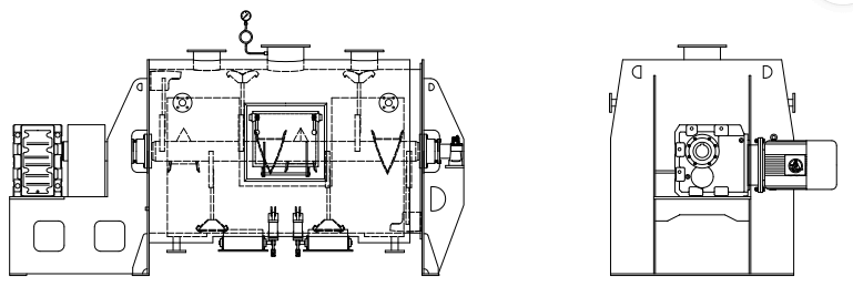 DRH真空干燥混合機(圖4) 犁刀混合機